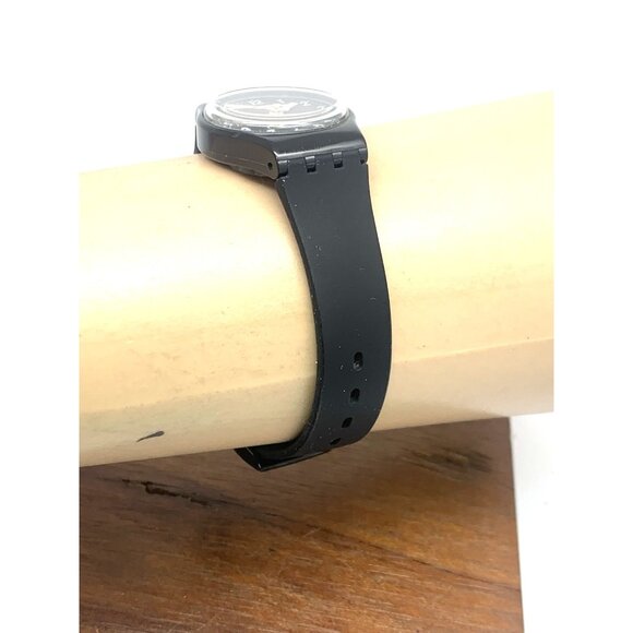 Swatch Women's Watch LB17OE Lady Black Single Swiss Quartz Rubber Band 25mm - Picture 11 of 13